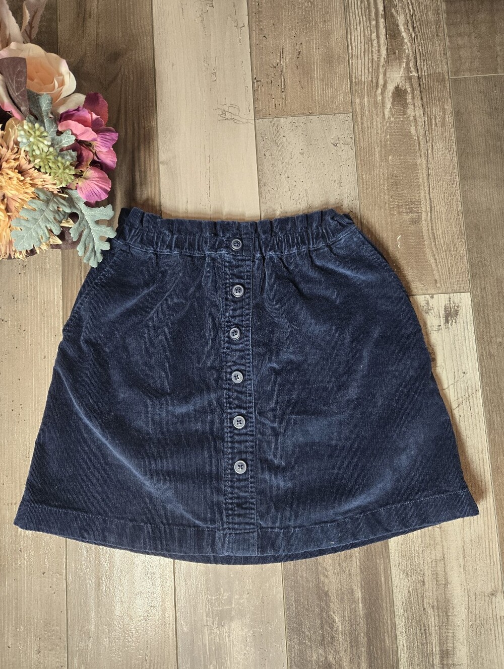 J.Crew Girls Navy Corduroy Skirt – Size 12